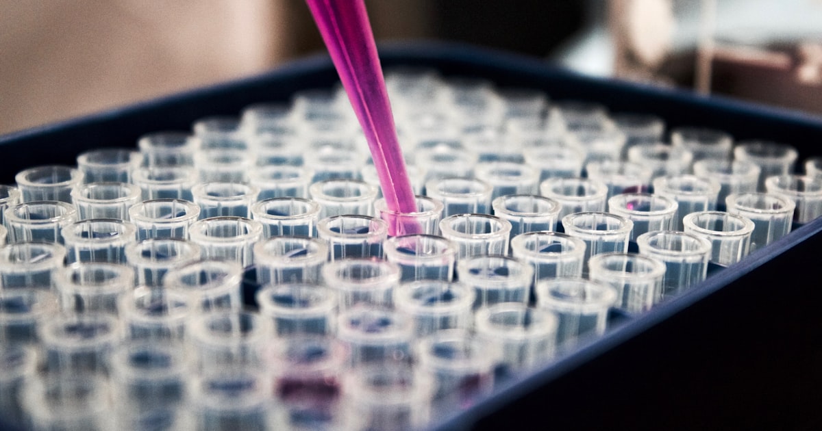 Laboratory setting with scientific materials and research equipment